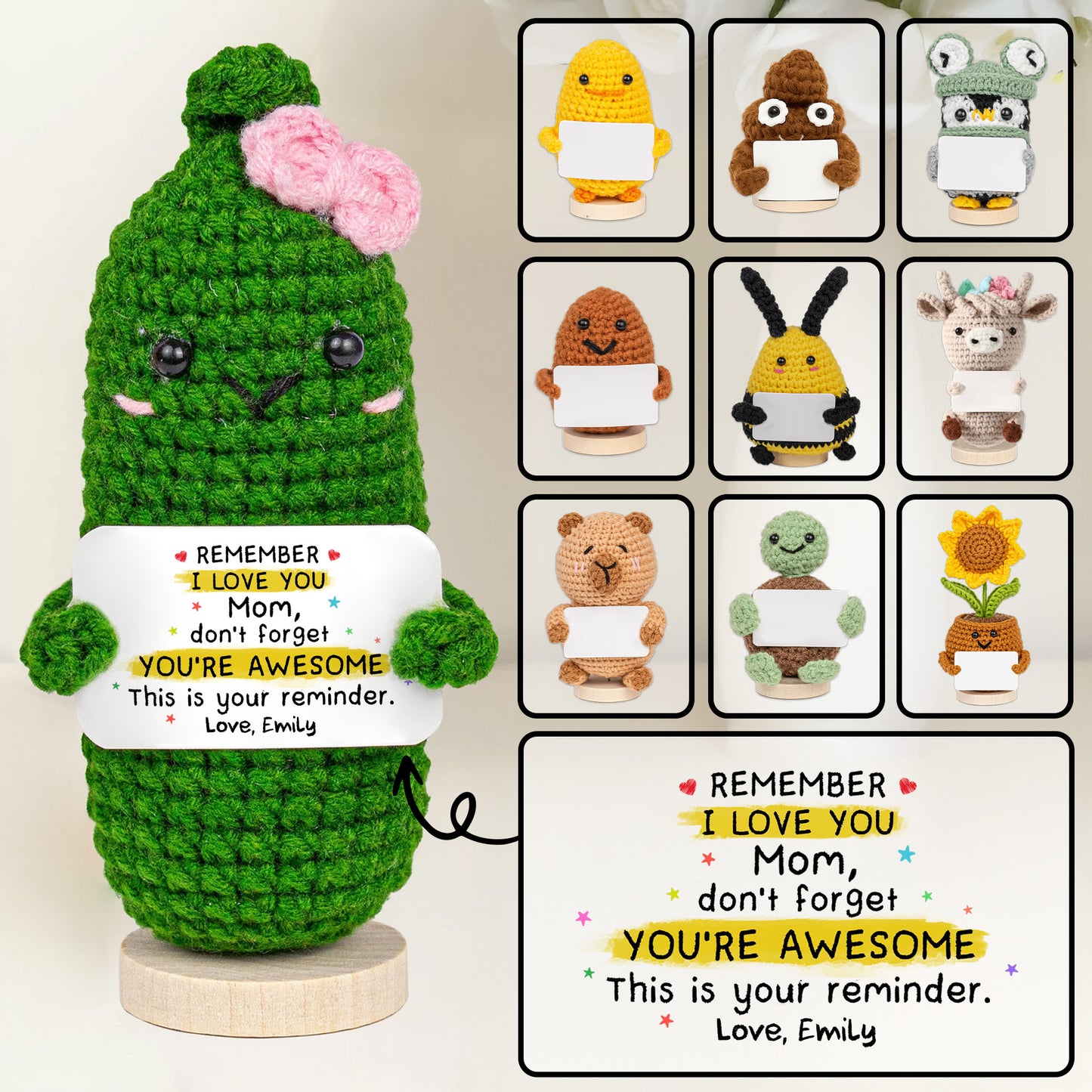 Remember I Love You Mom, Crochet Dolls