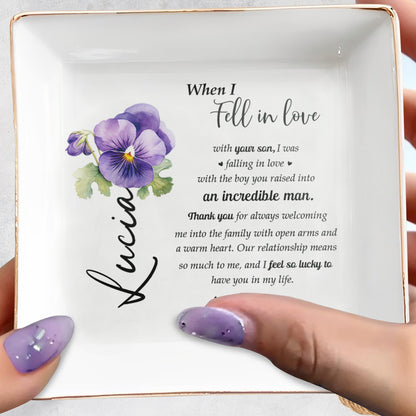 Un message sincère à ma belle-mère – Plat à bijoux personnalisé – MOM014_SCRD