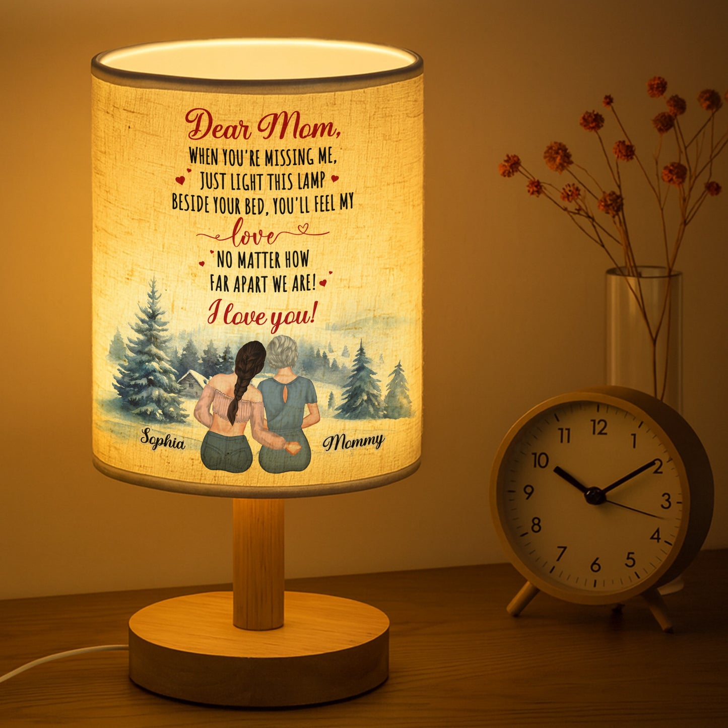 Dear Mom, Feel My Love With This Beautiful Lamp
