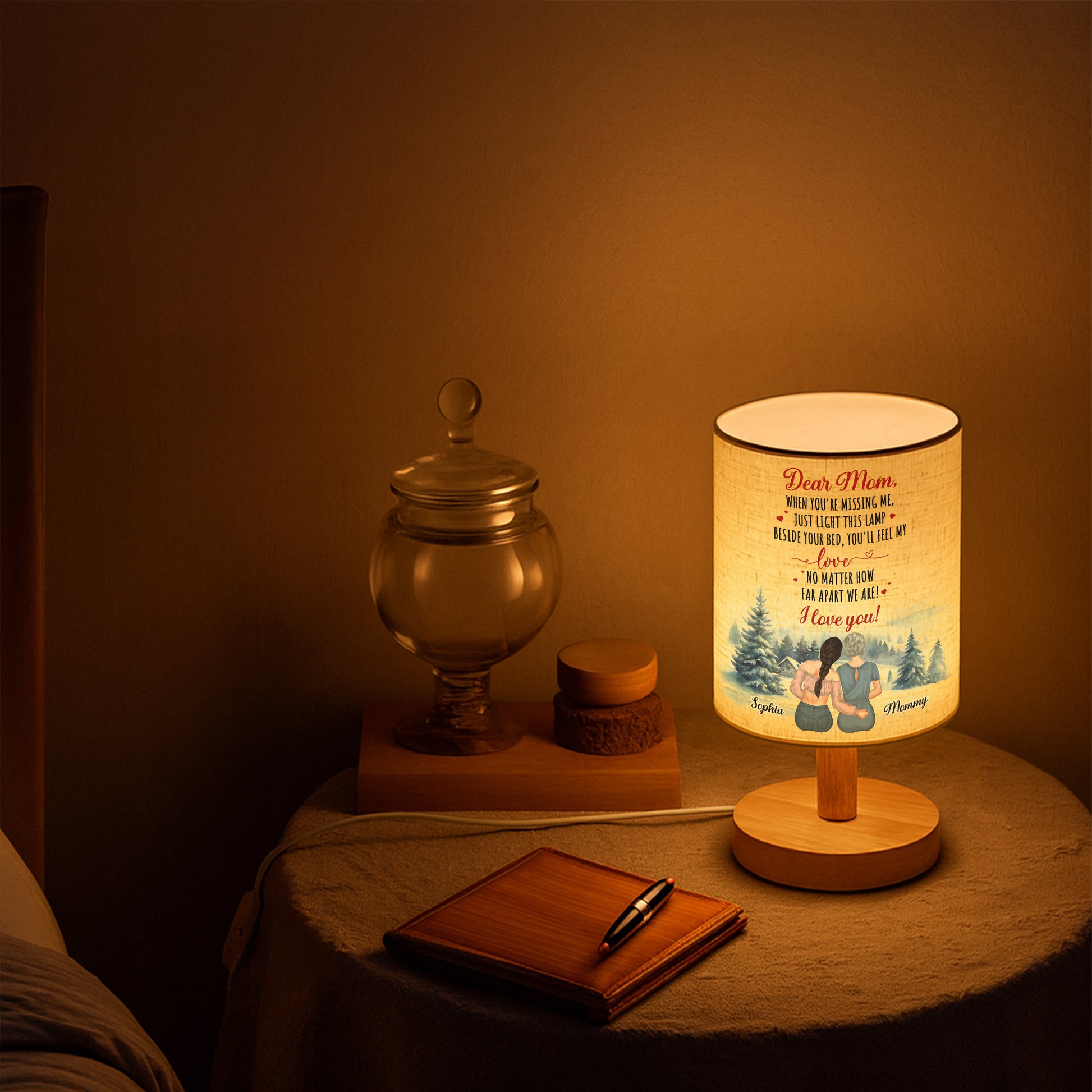 Dear Mom, Feel My Love With This Beautiful Lamp