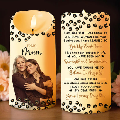 To My Mum Strength And Inspiration Leopard Print