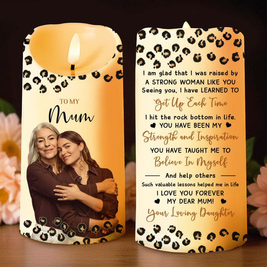 To My Mum Strength And Inspiration Leopard Print