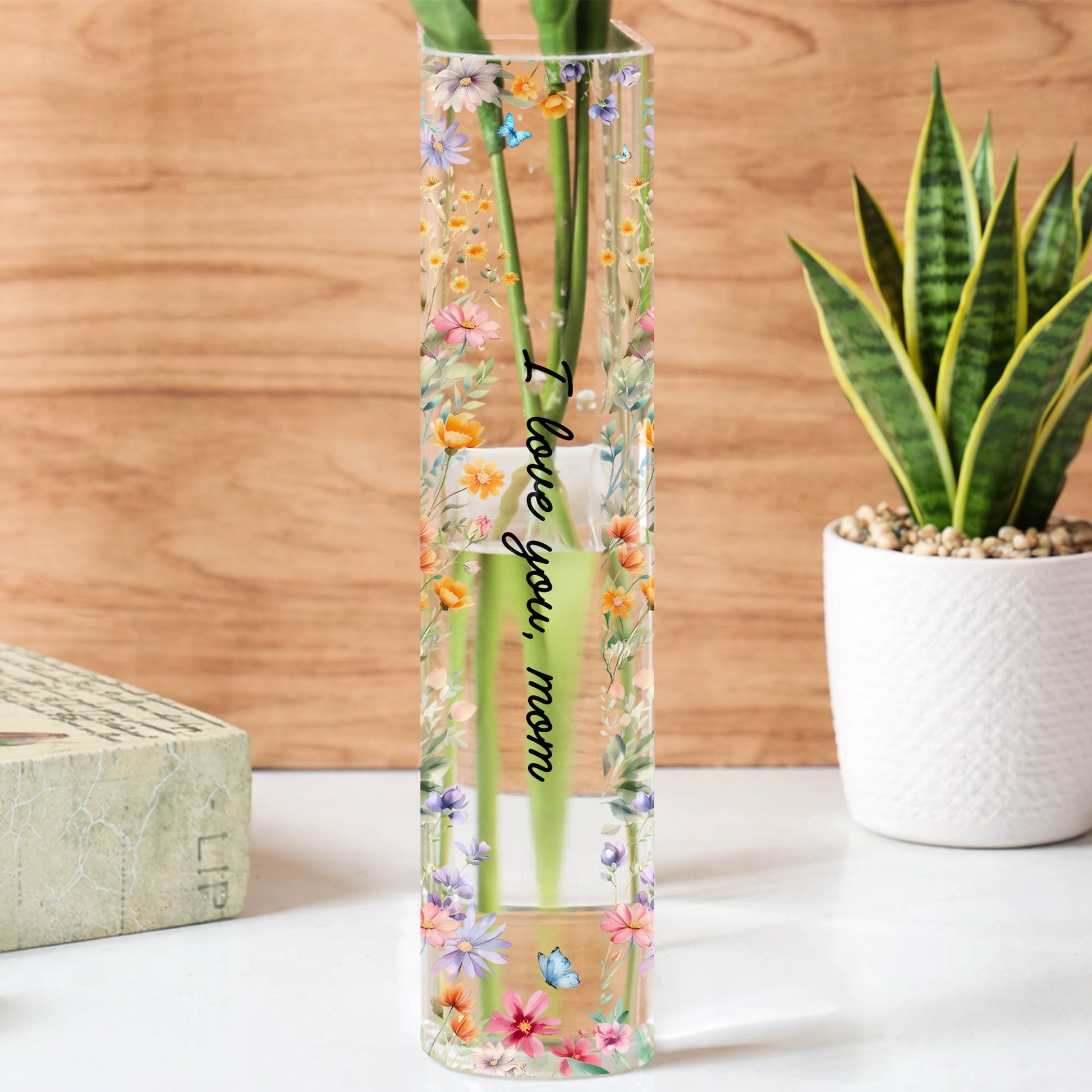 To The World You Are A Mom Flowers Butterfly Heart