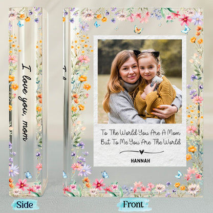 To The World You Are A Mom Flowers Butterfly Heart