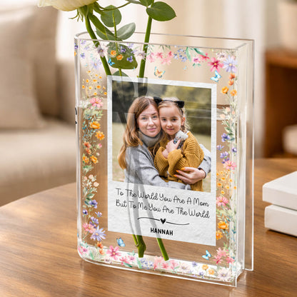 To The World You Are A Mom Flowers Butterfly Heart