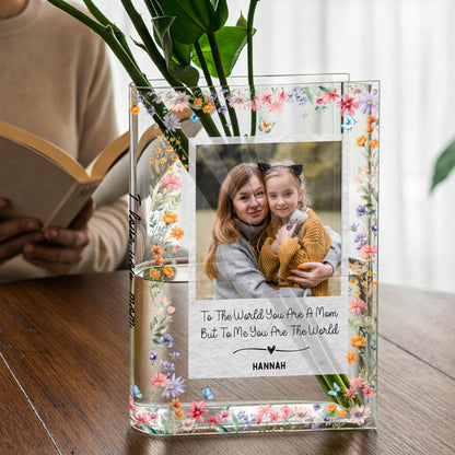 To The World You Are A Mom Flowers Butterfly Heart