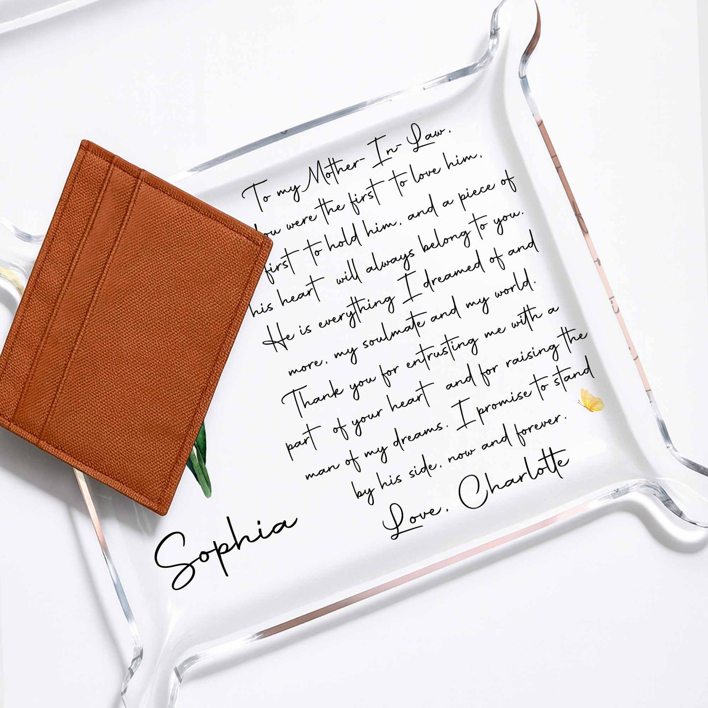 To My Mother In Law Purple Flower Heartfelt Poem