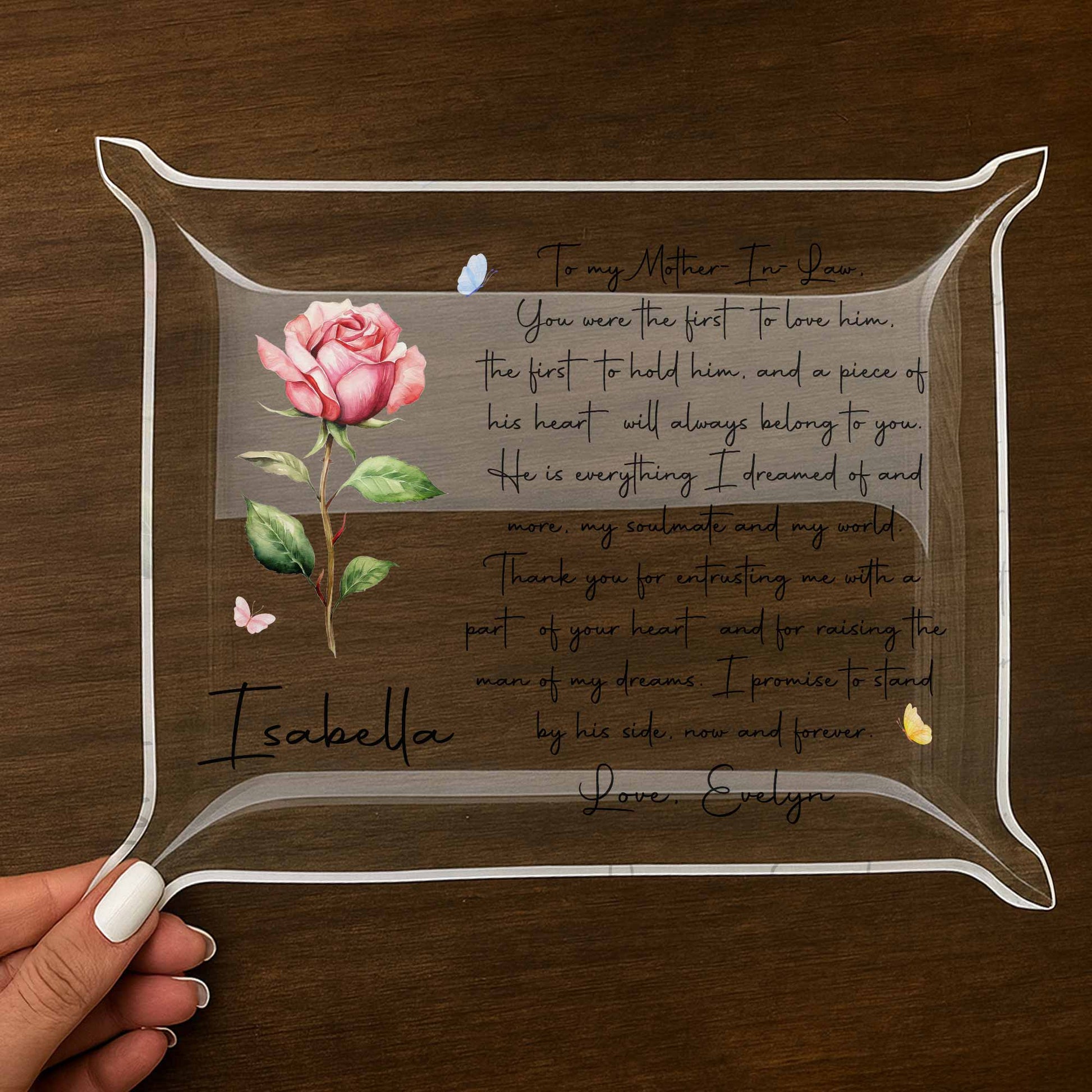 To My Mother In Law Purple Flower Heartfelt Poem