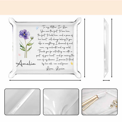 To My Mother In Law Purple Flower Heartfelt Poem