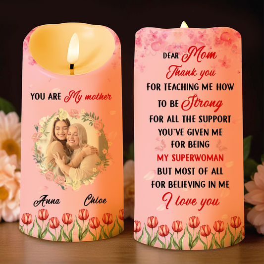 Dear Mom Thank You For Teaching Me How To Be Strong Tulips Design