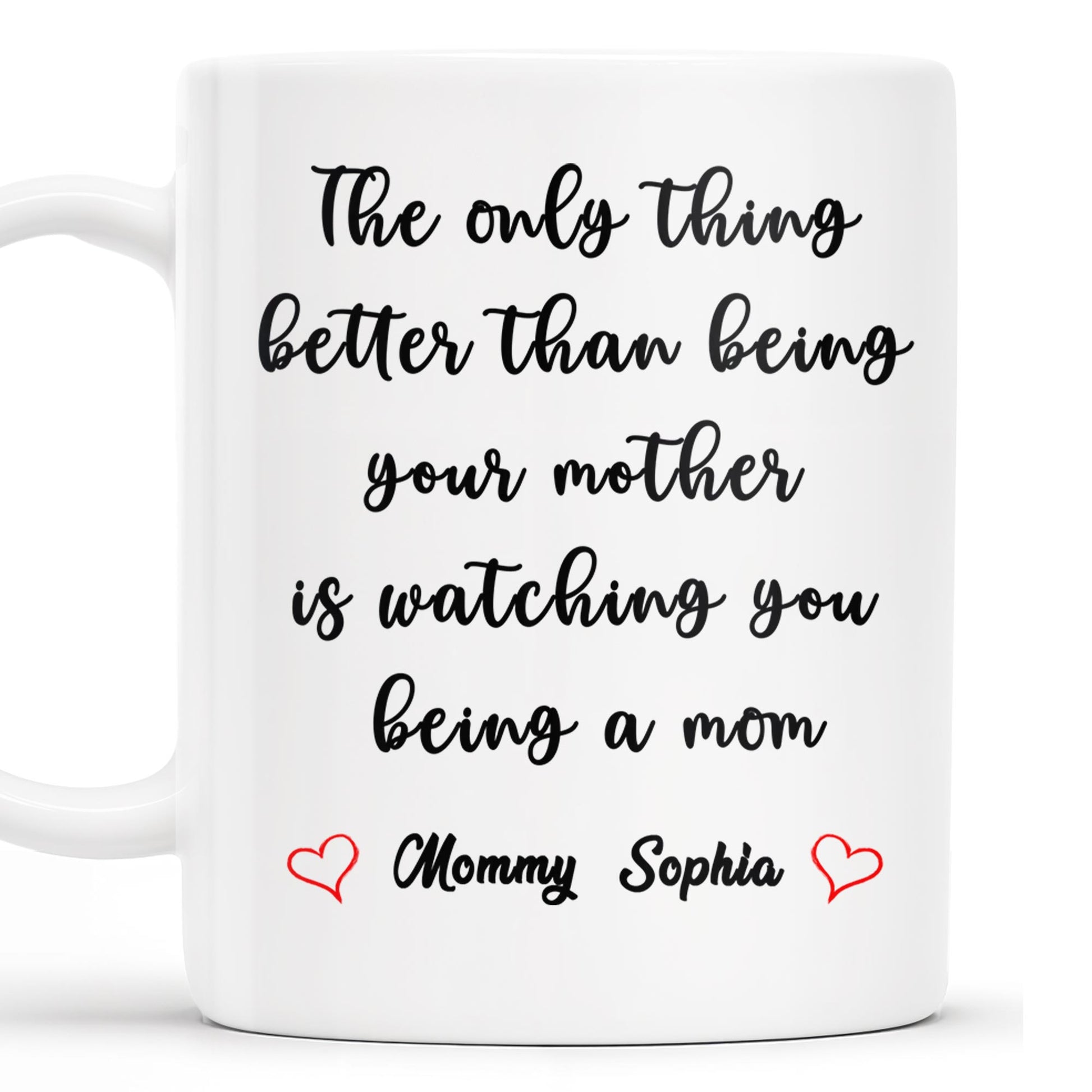 Watching You Being A Mom Heartfelt Quote Mug
