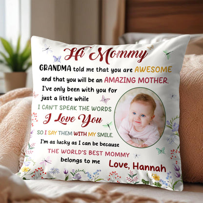 Awesome Mommy Loving Words With Flowers And Butterflies