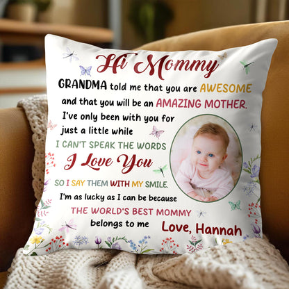 Awesome Mommy Loving Words With Flowers And Butterflies