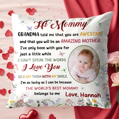 Awesome Mommy Loving Words With Flowers And Butterflies