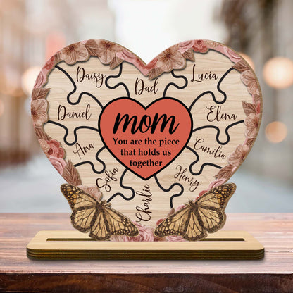 MOM You Are The Piece That Holds Us Together, Heart Puzzle