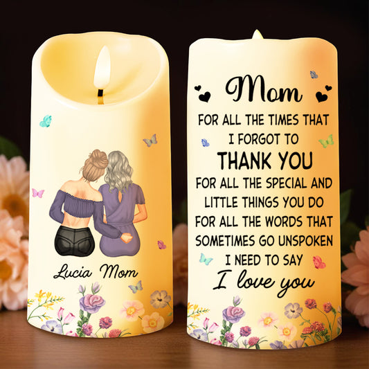 Thank You Mom For Everything Special Quote With Mother And Daughter