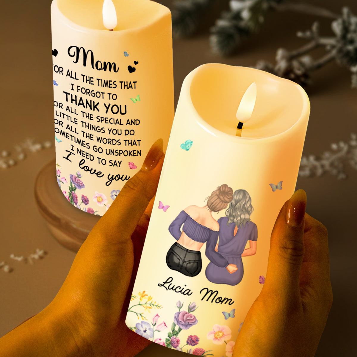 Thank You Mom For Everything Special Quote With Mother And Daughter