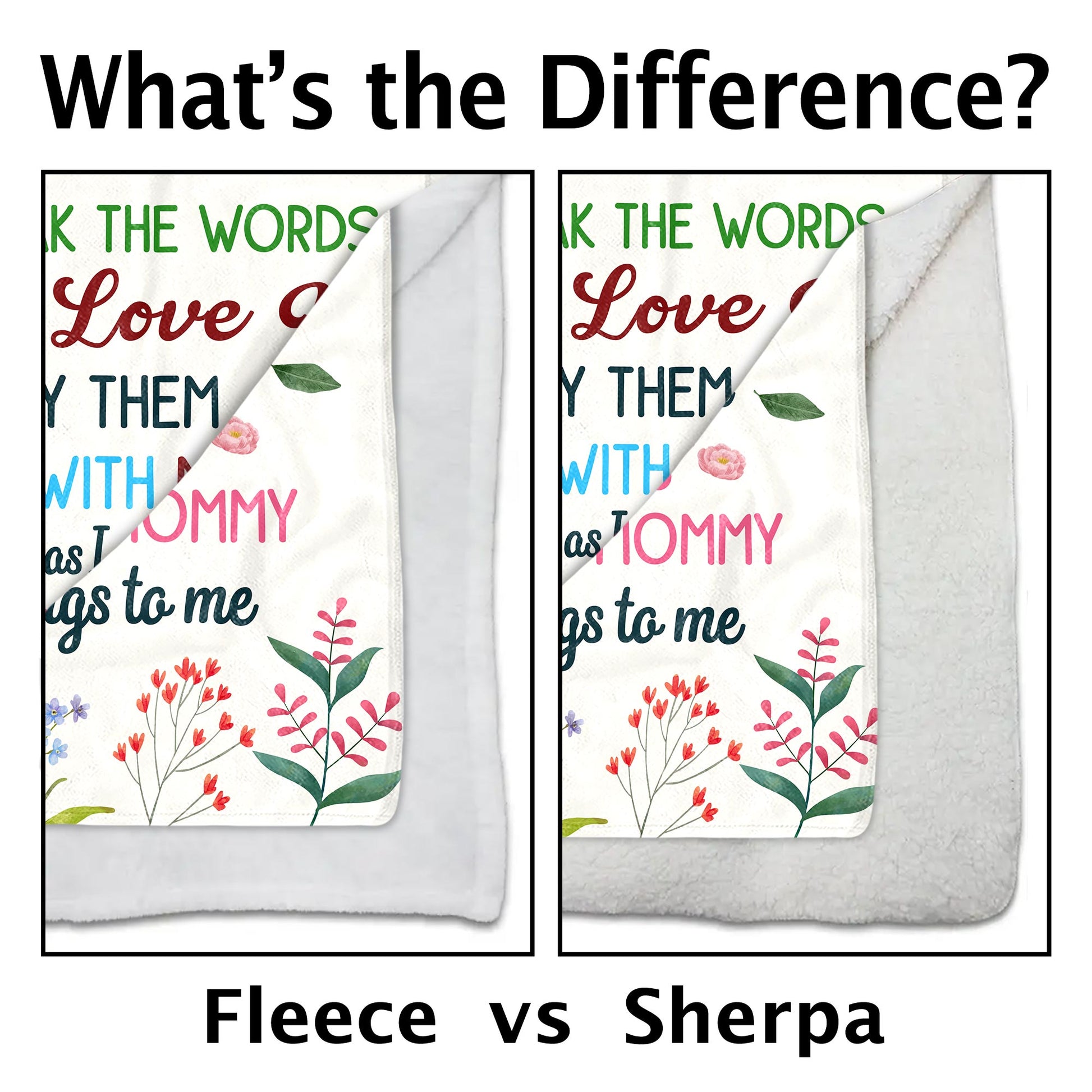 Hi Mommy Grandma, You Are Awesome, Elephant and Flowers Blanket