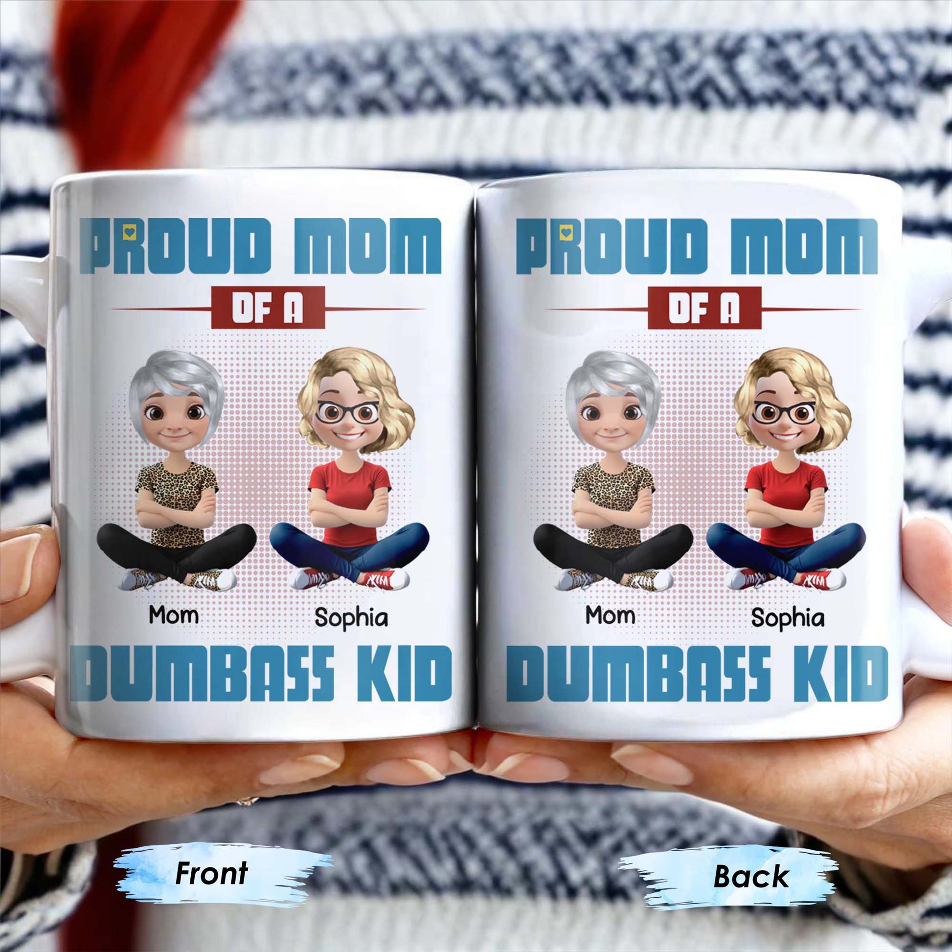 Proud Mom Of A Dumbass Kid Cartoon Characters