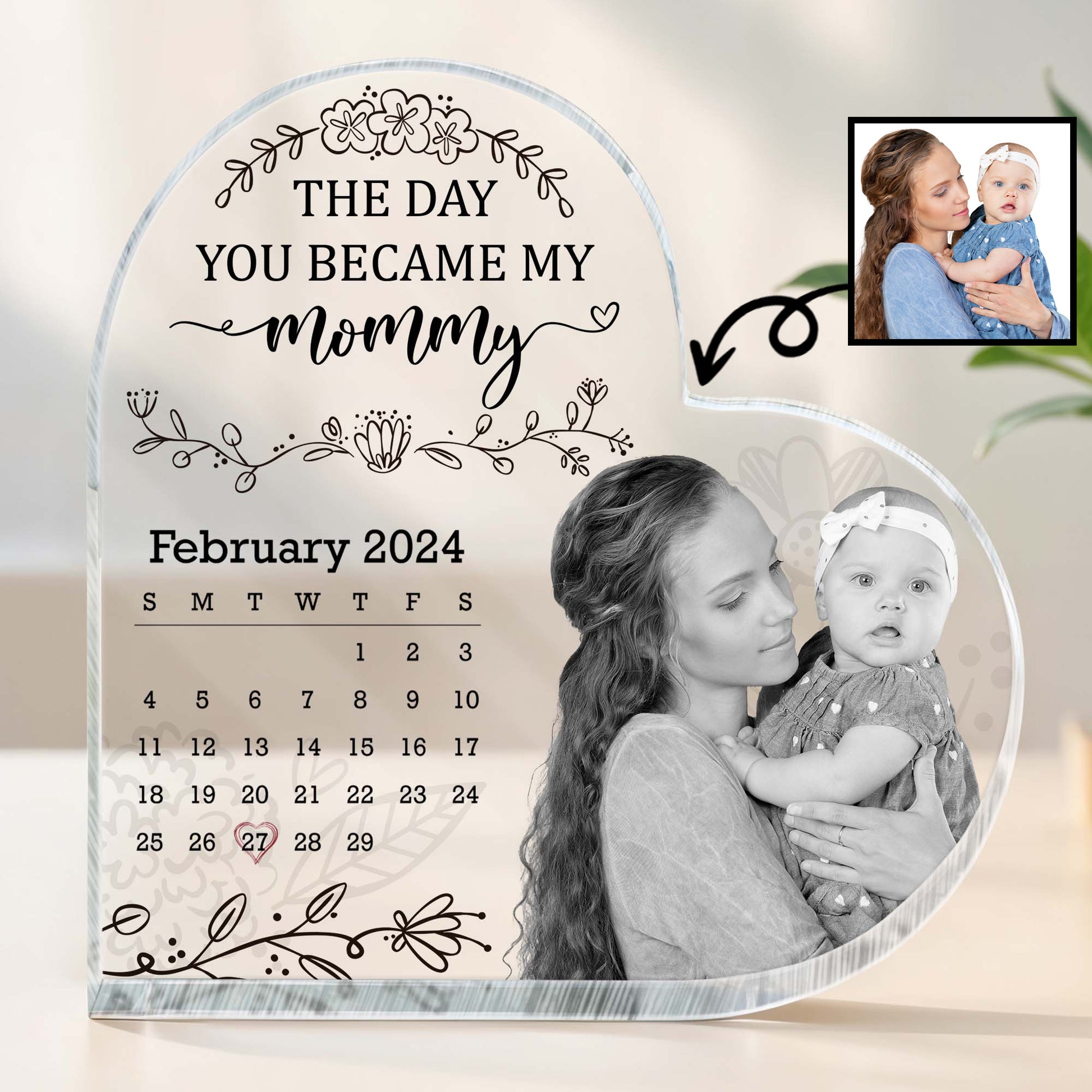 The Day You Became My Mommy, Flowers And Calendar