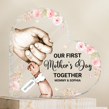 Our First Mother's Day Together, Grasping Hands and Flowers