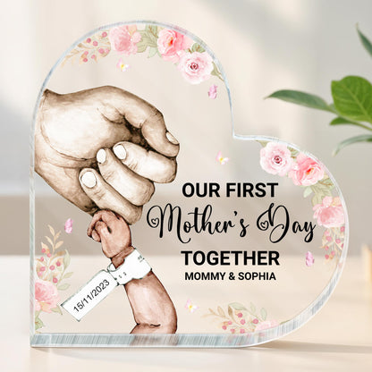 Our First Mother's Day Together, Grasping Hands and Flowers