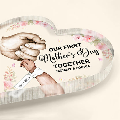 Our First Mother's Day Together, Grasping Hands and Flowers