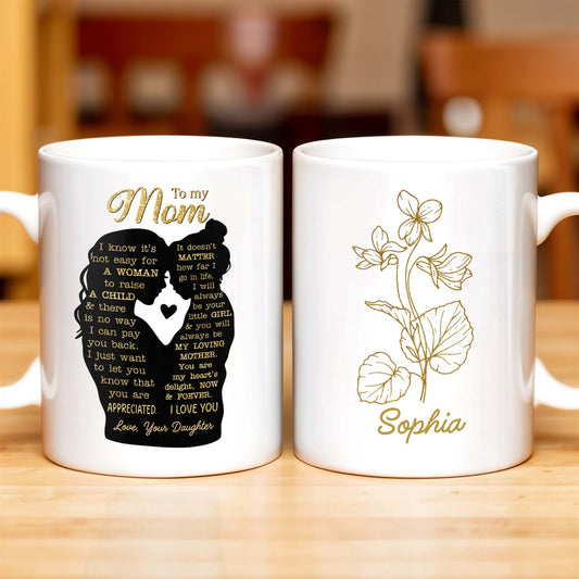 Celebrate The Simplistic Elegance Of Nature With This Floral Design, Flower And Plant - Personalized Custom Coffee Mug - MOM066_MG