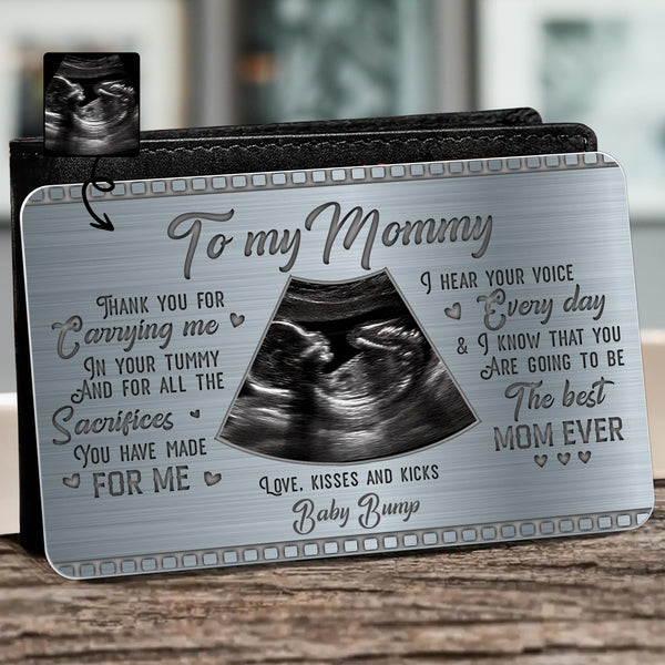 To My Mommy, Thank You For Carrying Me, Ultrasound Image And Hearts
