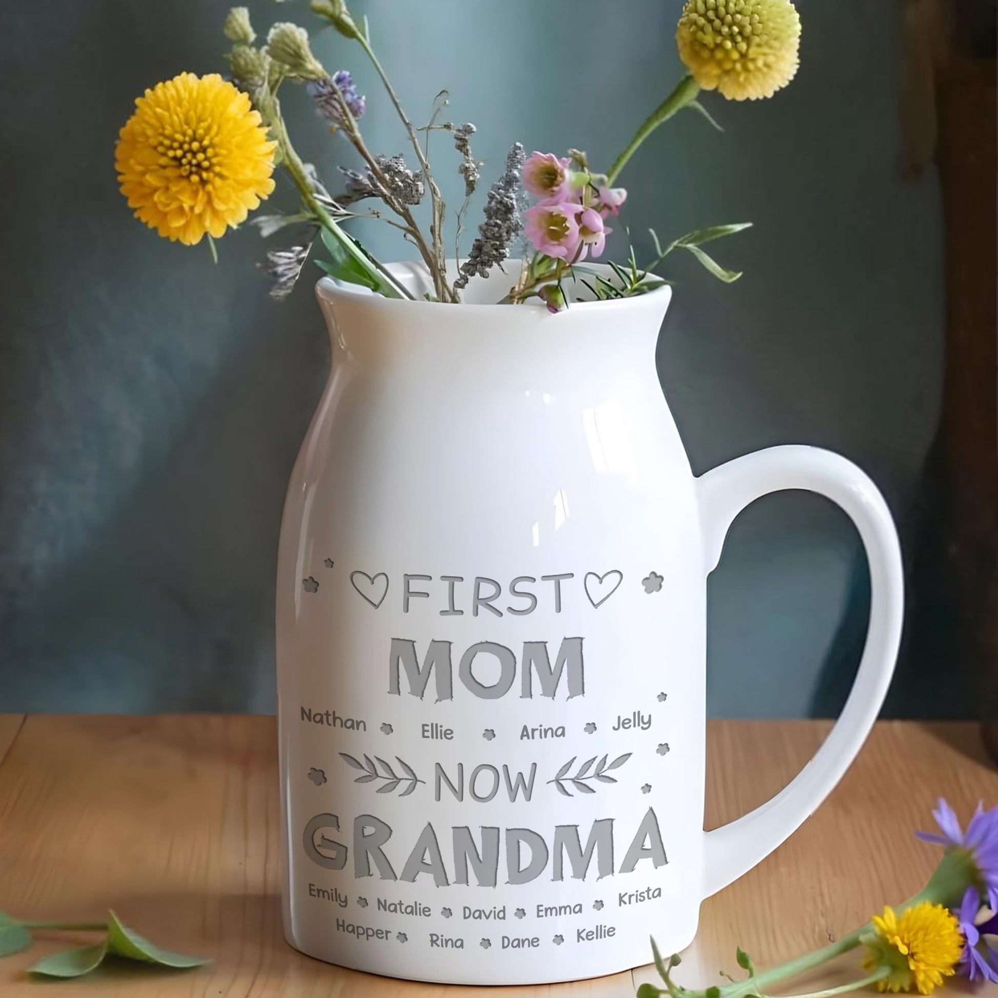 First Mom Now Grandma, Hearts and Leaves