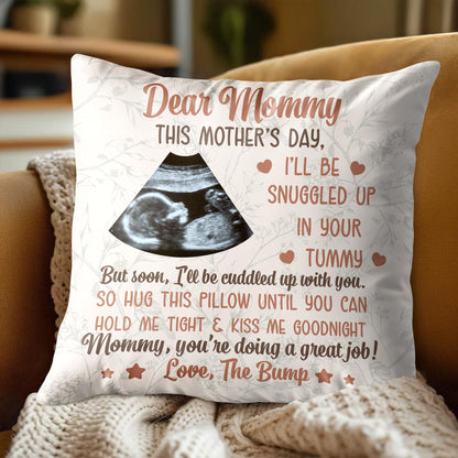 Dear Mommy, This Mother’s Day, I’ll Be Snuggled Up, Ultrasound Image and Hearts
