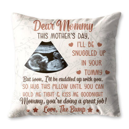 Dear Mommy, This Mother’s Day, I’ll Be Snuggled Up, Ultrasound Image and Hearts