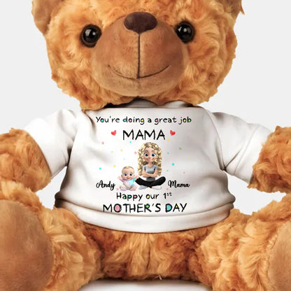 You're Doing A Great Job Mama, Happy Our 1st Mother's Day, Baby And Young Girl