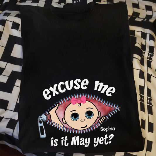 Excuse Me, Is It May Yet?, Cartoon Face and Zipper