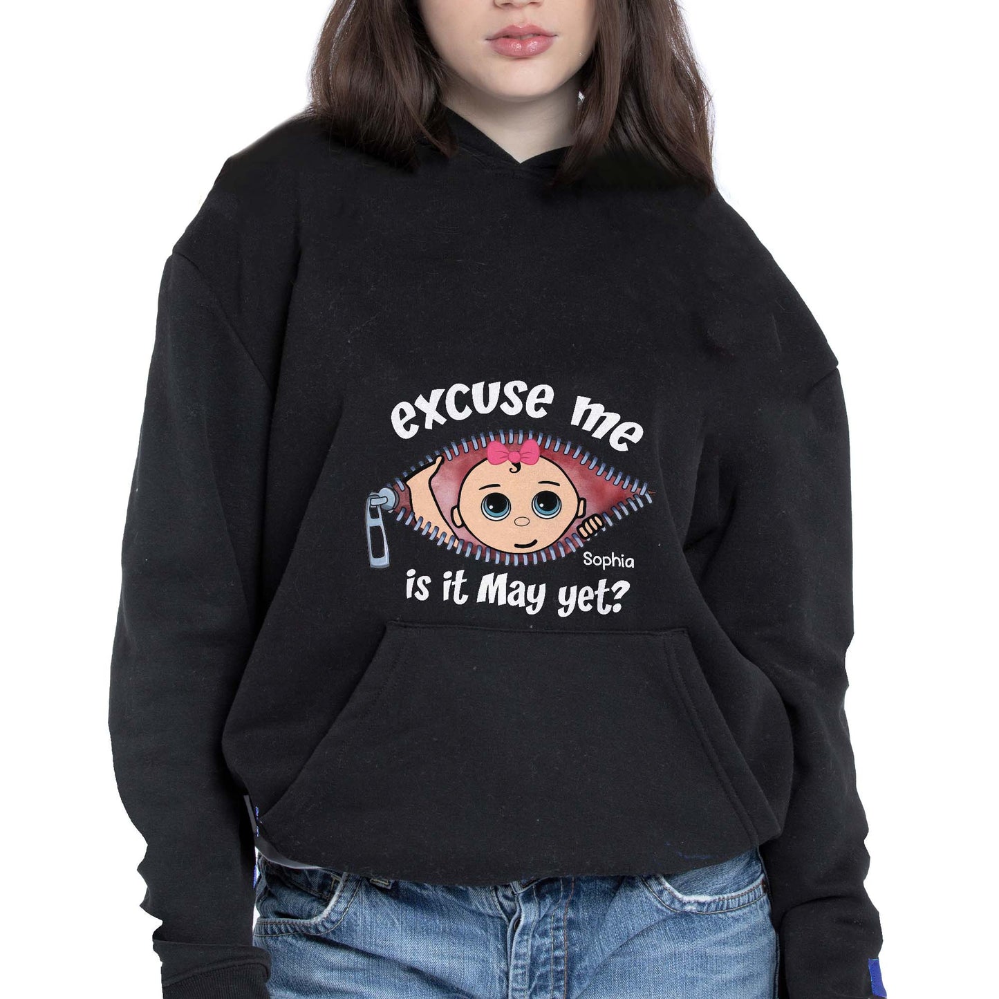 Excuse Me, Is It May Yet?, Cartoon Face and Zipper