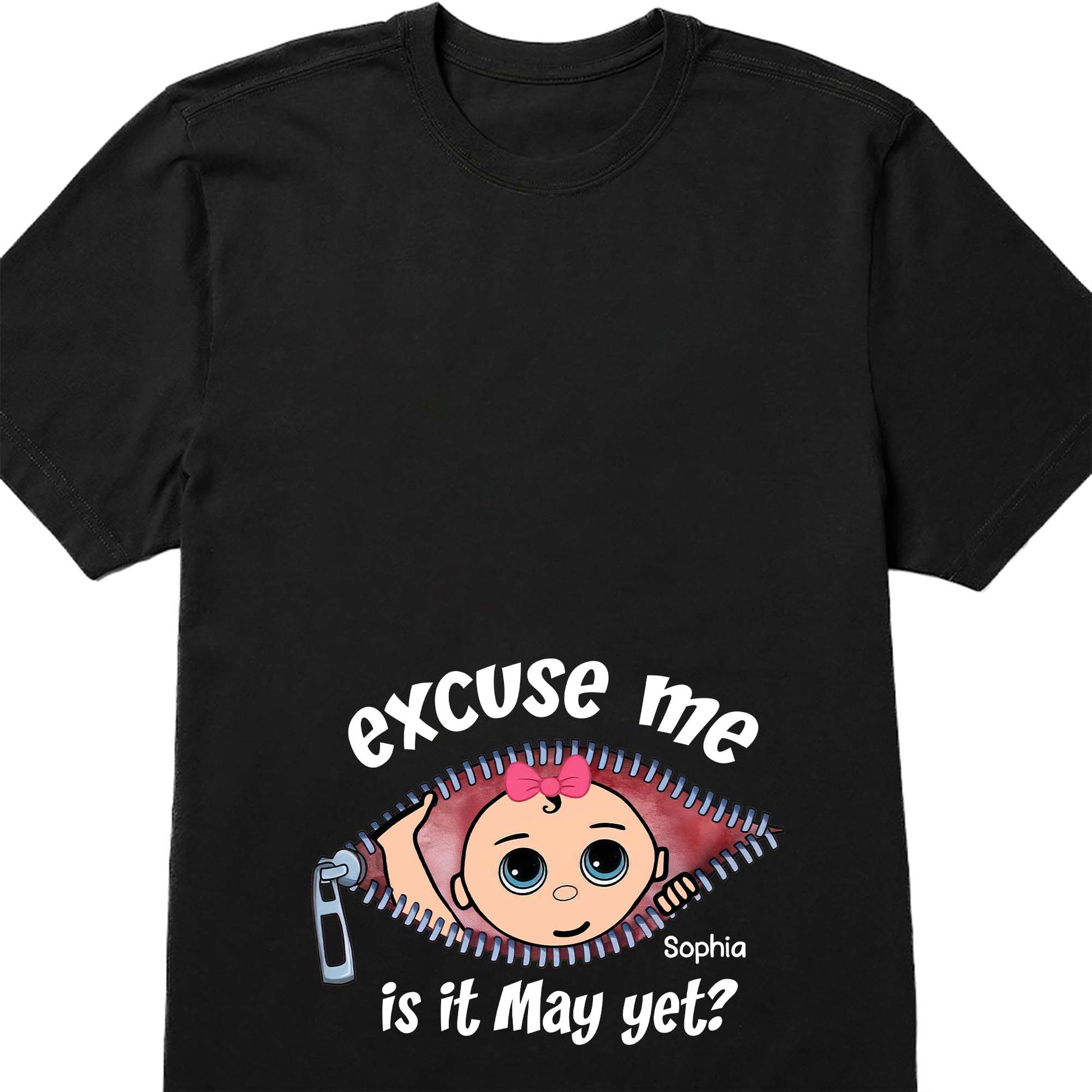 Excuse Me, Is It May Yet?, Cartoon Face and Zipper