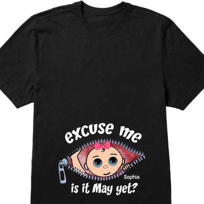 Excuse Me, Is It May Yet?, Cartoon Face and Zipper