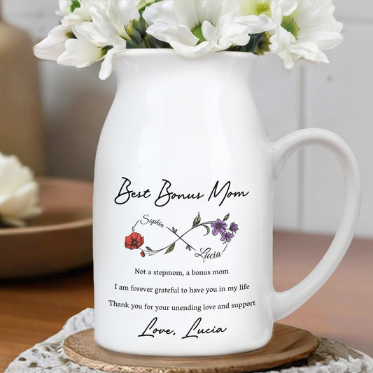 Best Bonus Mom, Flowers And Appreciation Message