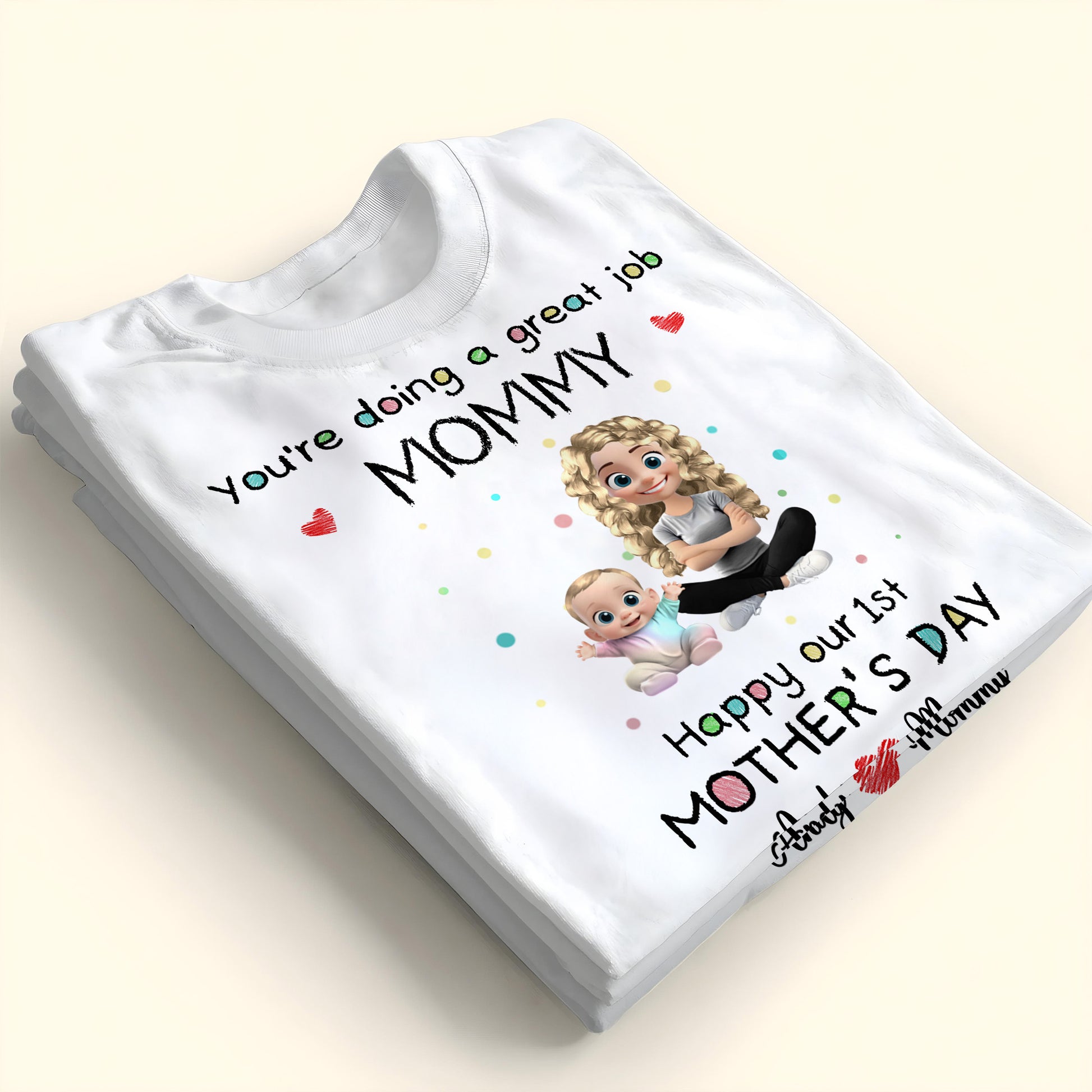 You're Doing A Great Job Mommy, Happy Our 1st Mother's Day, Mother and Baby