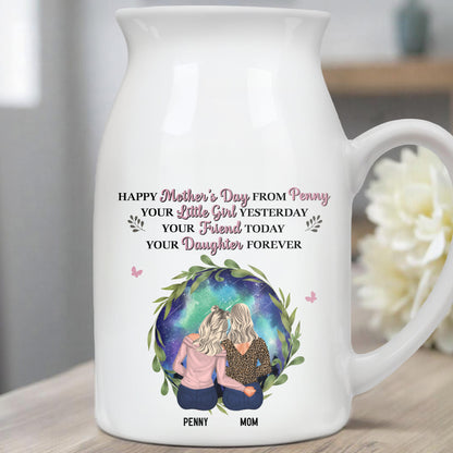 Happy Mother's Day From Penny, Your Little Girl Yesterday, Mother And Daughter, Floral Design
