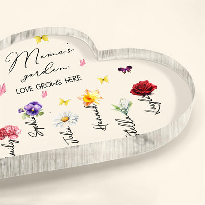 Mama's Garden Love Grows Here, Butterflies and Flowers