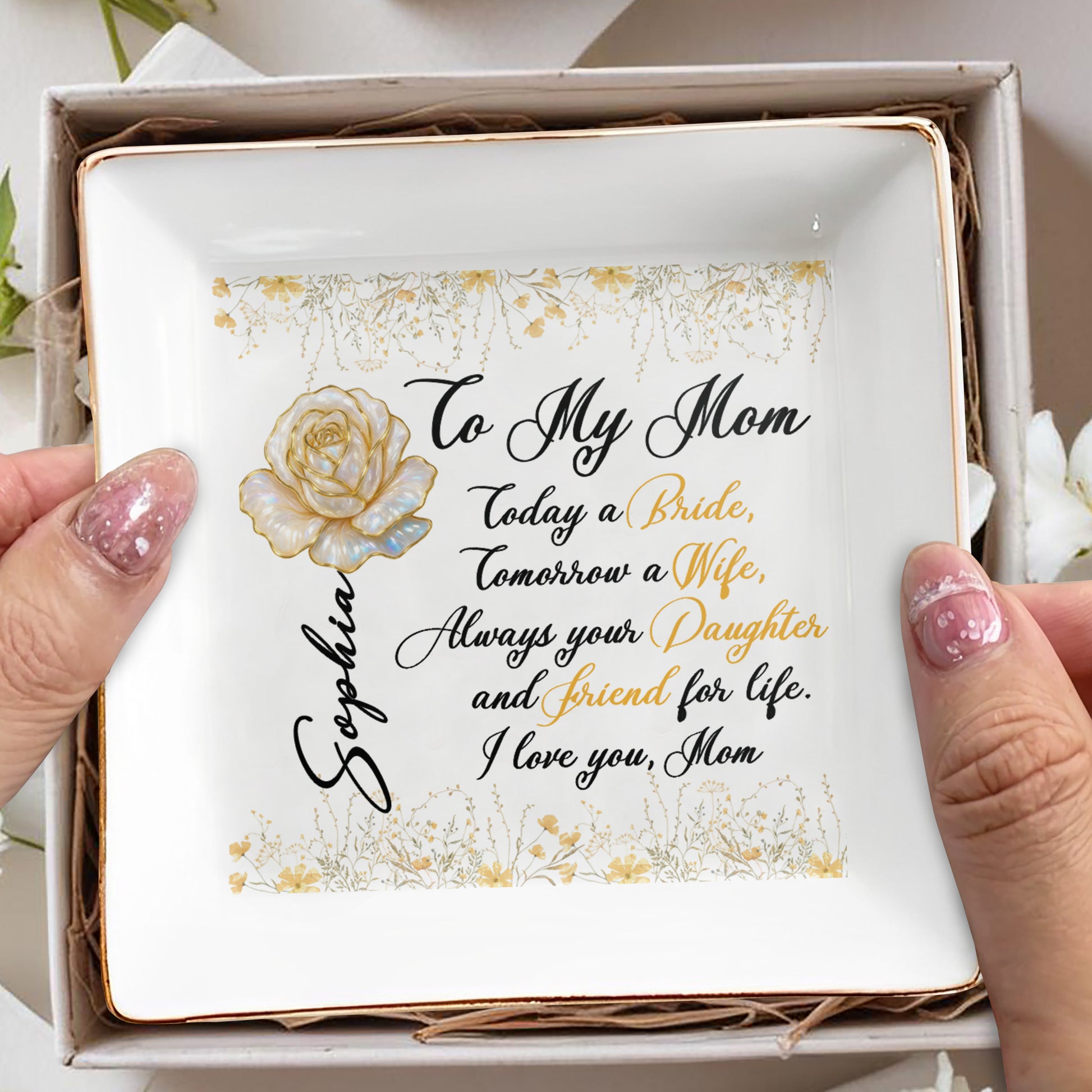 To My Mom, Always Your Daughter, Rose And Flowers