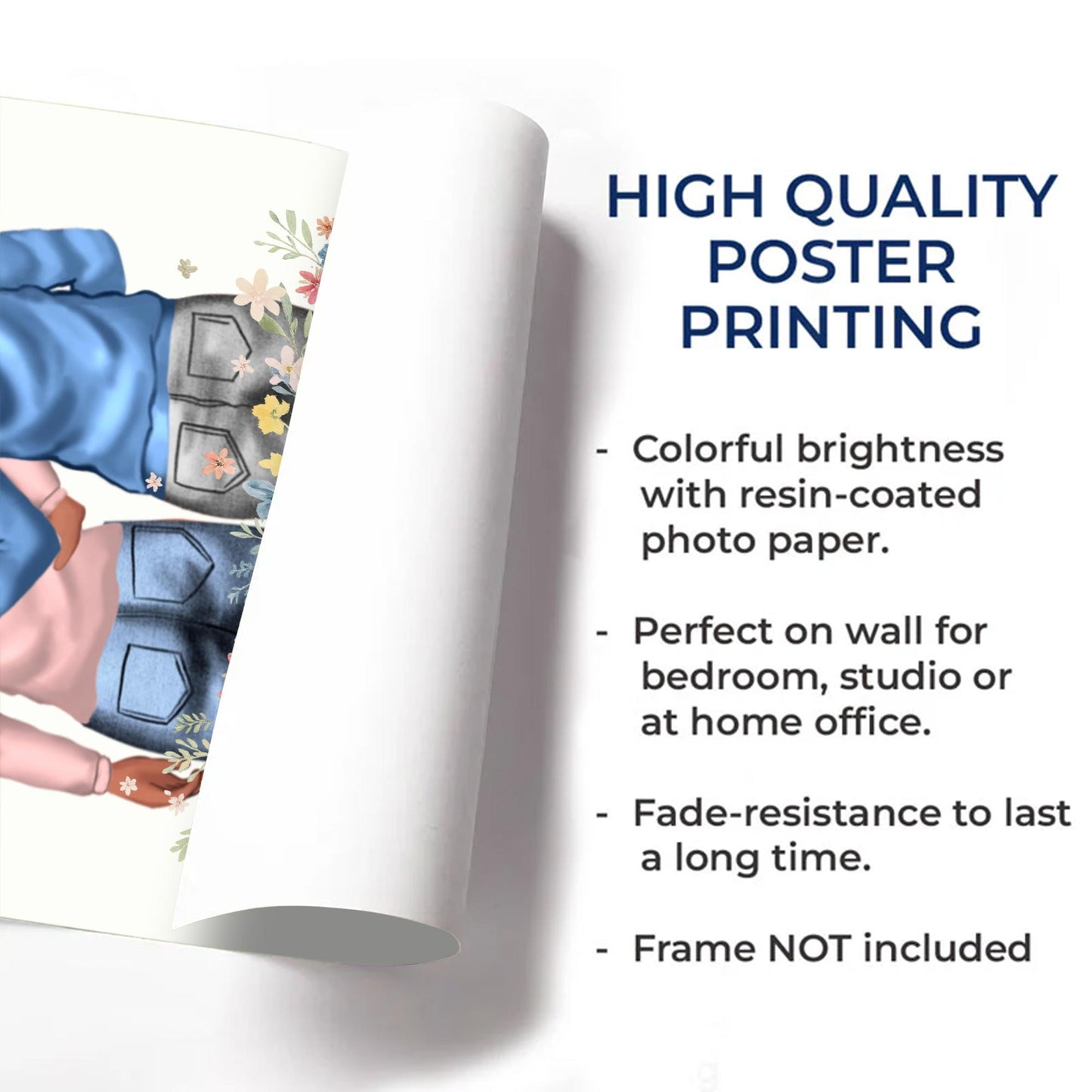 First My Mother Forever My Friend With Floral Design