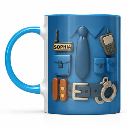 Customize With Your Name, Accessories Like Tie and Badge