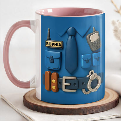 Customize With Your Name, Accessories Like Tie and Badge