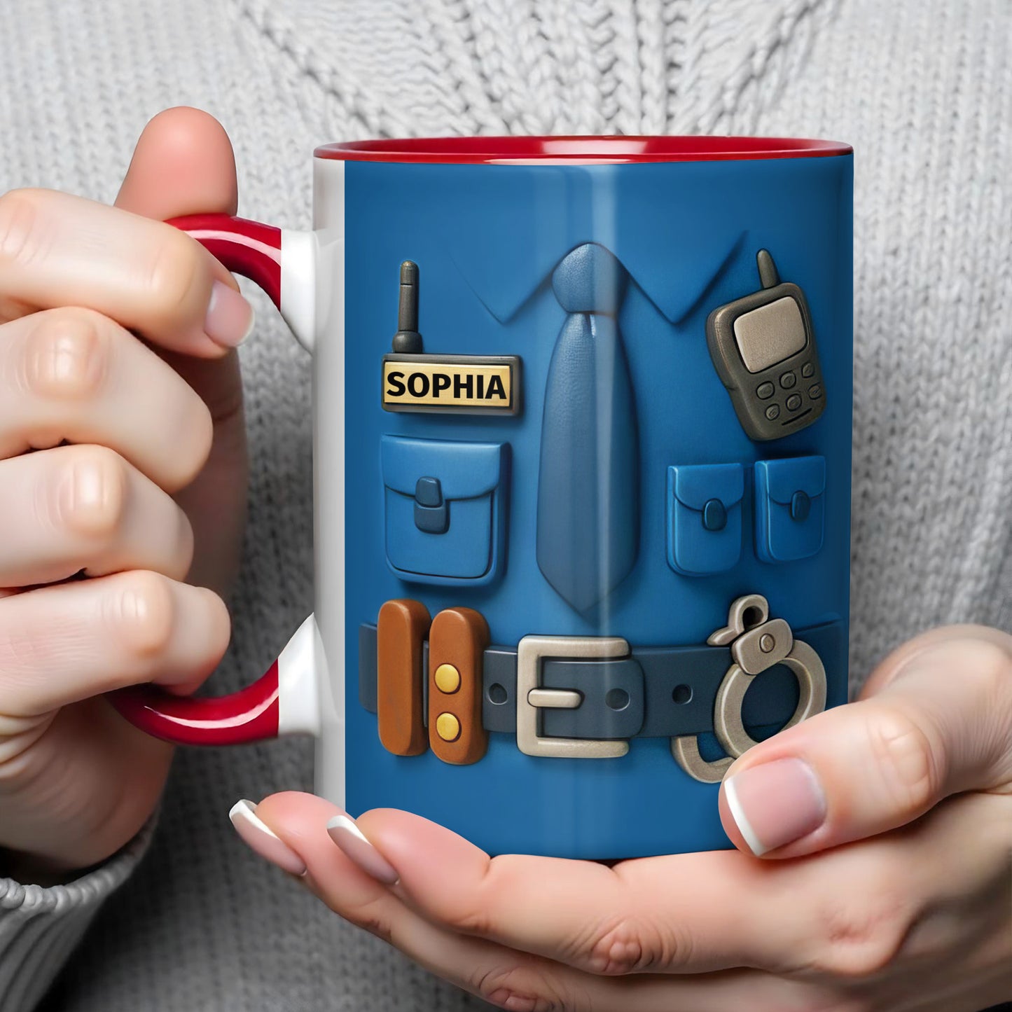 Customize With Your Name, Accessories Like Tie and Badge