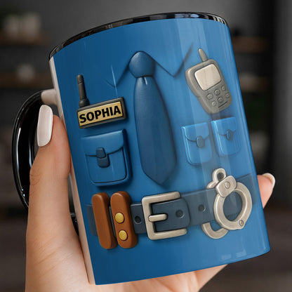 Customize With Your Name, Accessories Like Tie and Badge