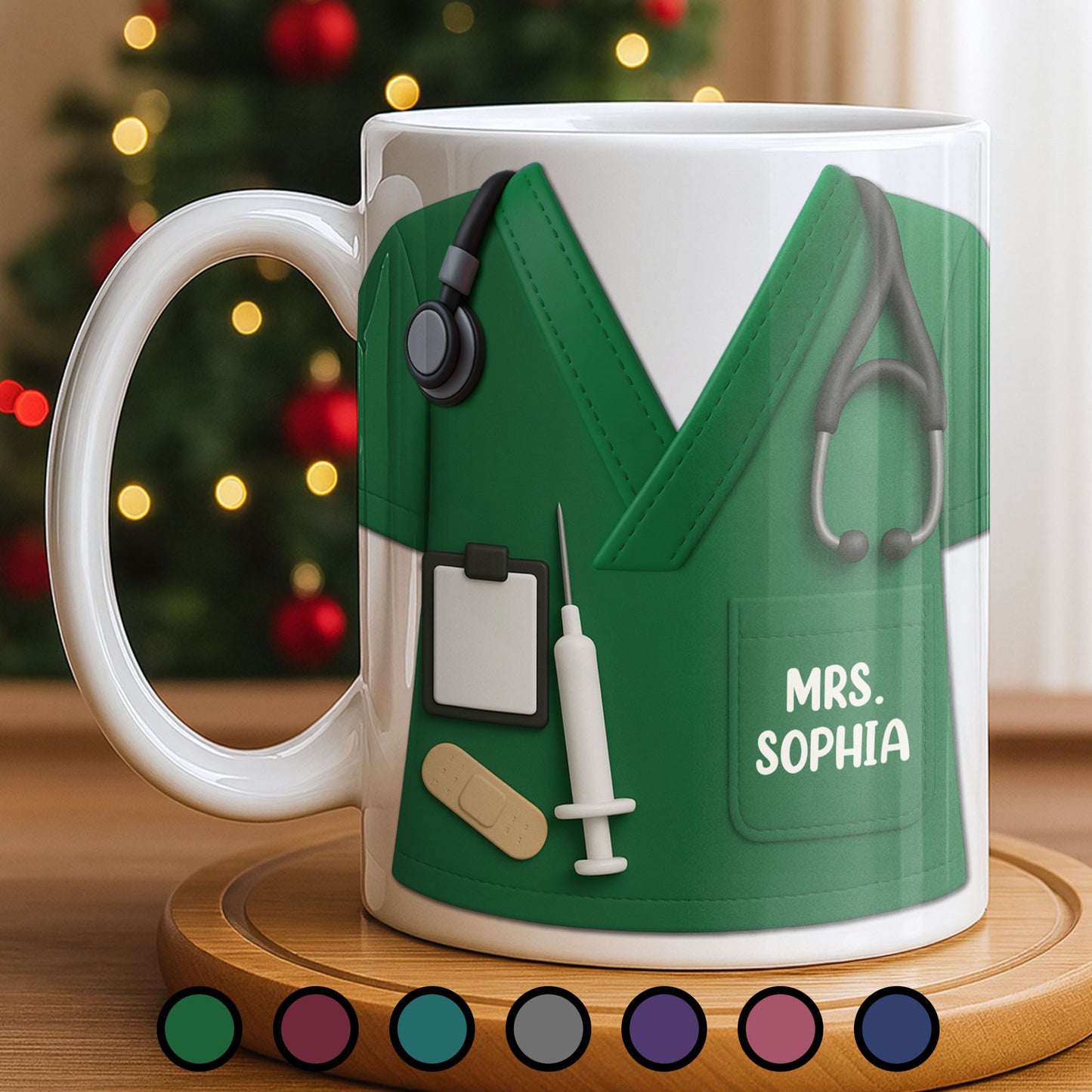 Personalize with Classic Nurse Themes, Stethoscope and Uniform