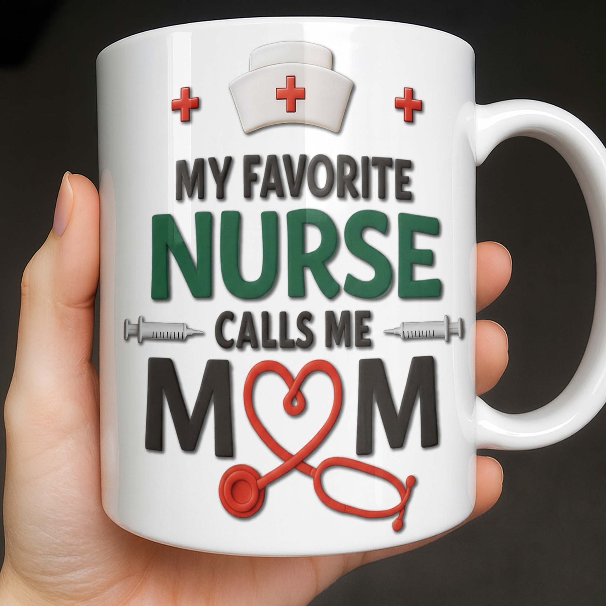 Personalize with Classic Nurse Themes, Stethoscope and Uniform