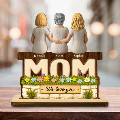 We Love You, Engraved With Flowers